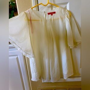 Ethereal ivory angel wing blouse